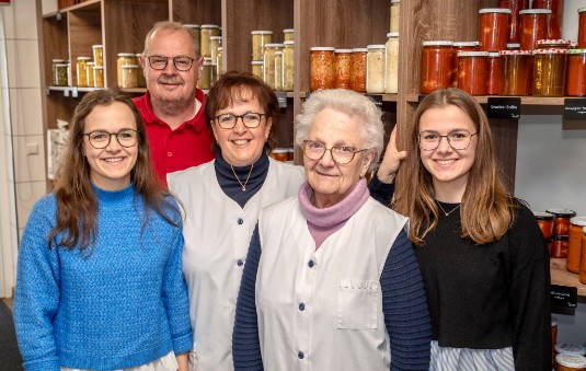 v. l.: Isabell Habig, Matthias Habig, Ute Habig, Rosemarie Sampl und Jenny Habig